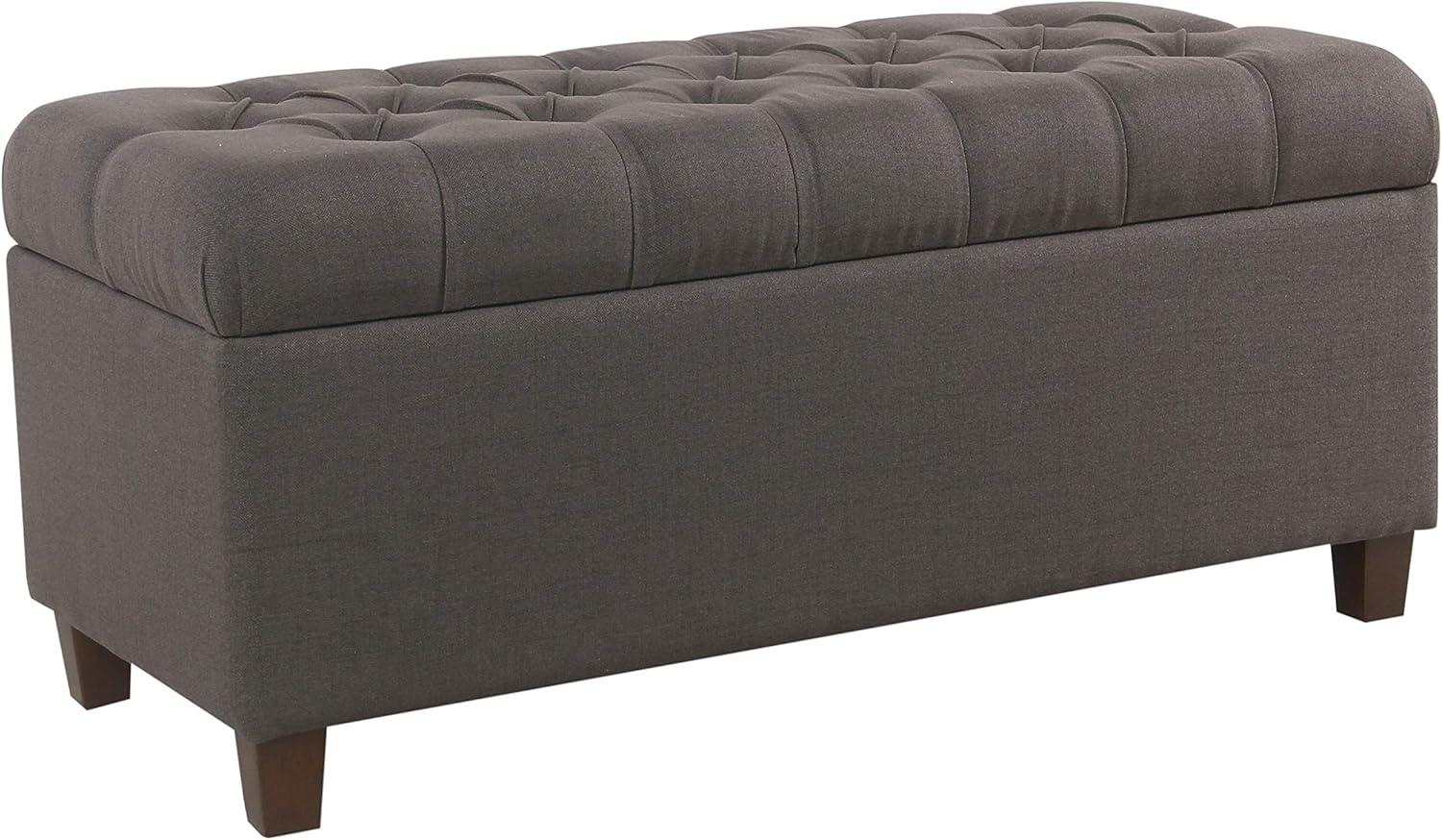 Ainsley Button Tufted Storage Bench - HomePop