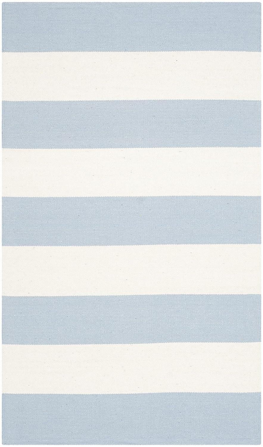 Montauk MTK712 Hand Woven Indoor Accent Rug - Sky Blue/Ivory - 2'3"x5' - Safavieh