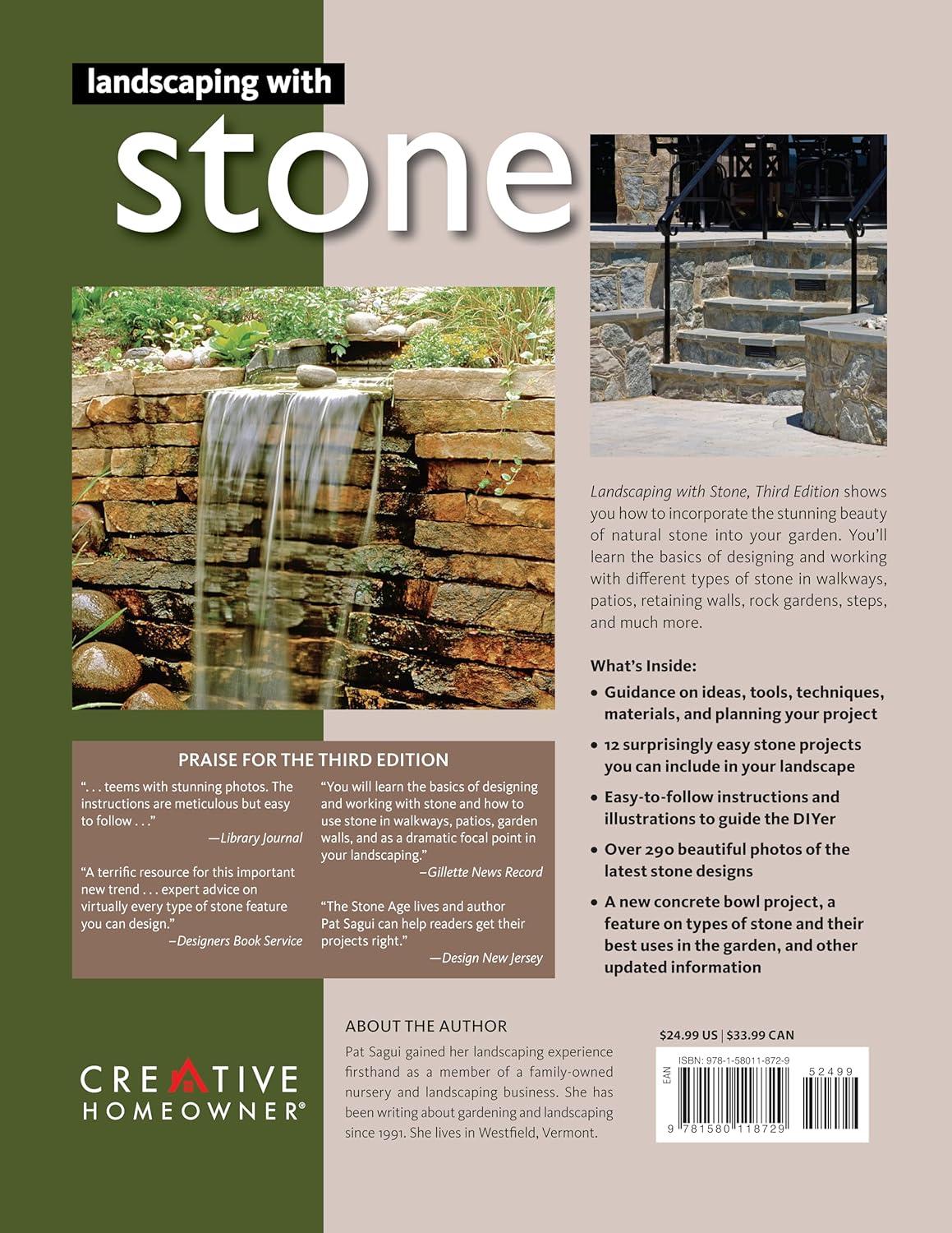 Landscaping with Stone, Third Edition - 3rd Edition by  Pat Sagui (Paperback)