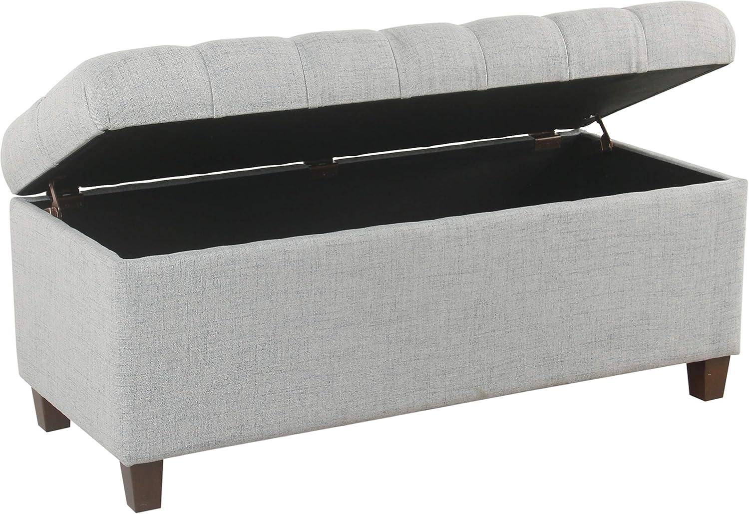 Ainsley Button Tufted Storage Bench - HomePop