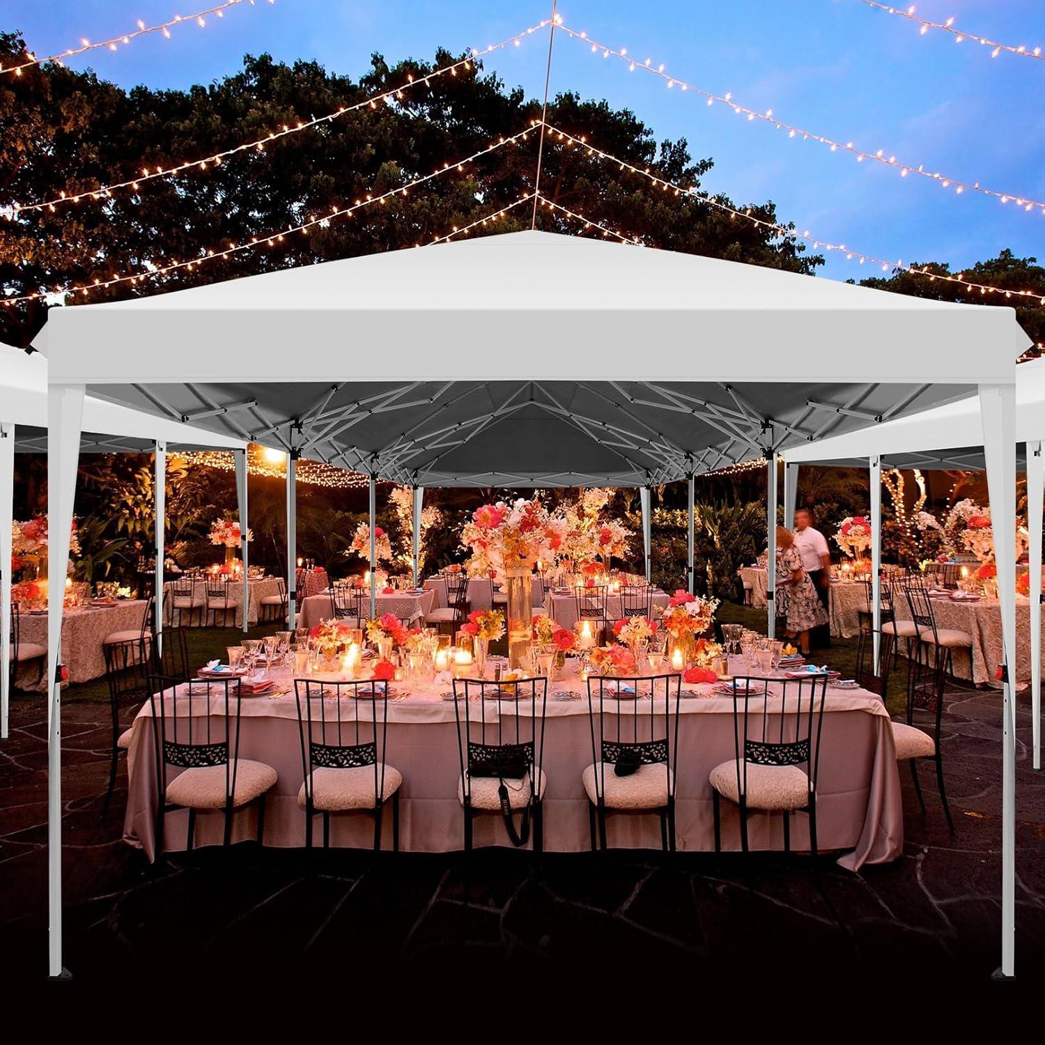 UBesGoo 10'x30 Canopy Tent Gazebo Canopy Wedding Party Tent w/8 Side Walls