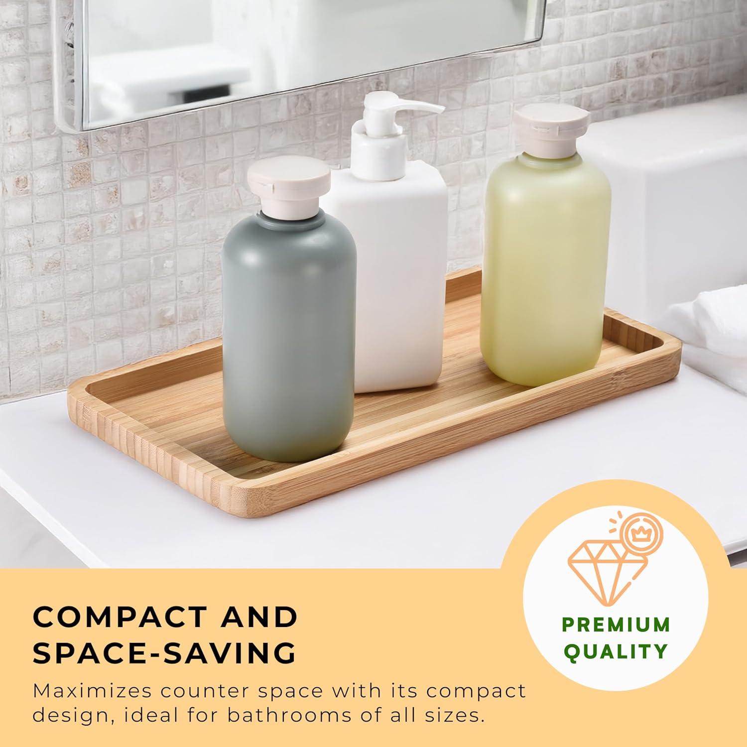 Prosumer's Choice Bathroom Decor Organizer for Counter - Brown