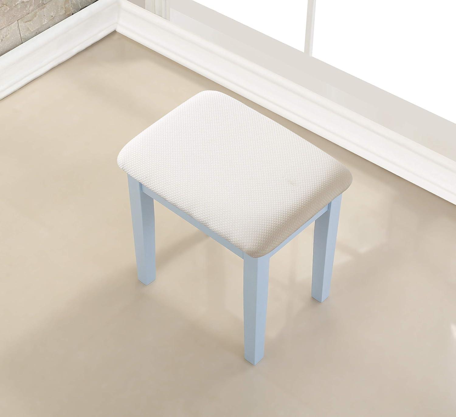 XICHONGDIANSHANG Wood Moniya Makeup Vanity Table And Stool Set