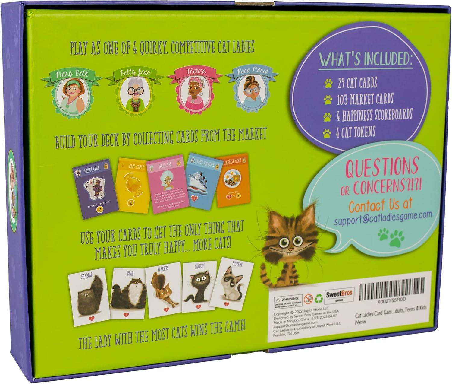 Cat Ladies of Maple Street Family-Friendly Strategy Board Game