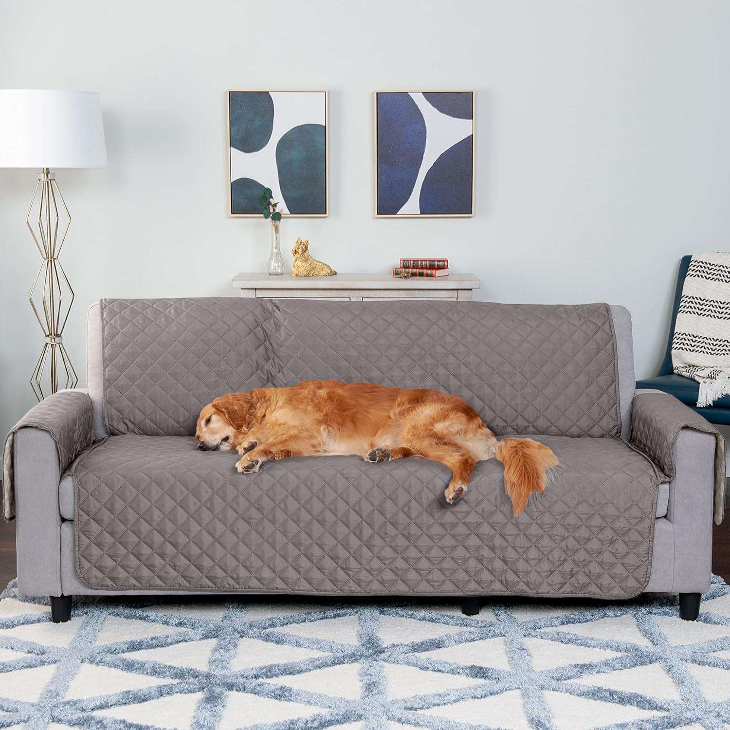 FurHaven Pet Products Reversible Sofa Furniture Protector - Gray/Mist, Sofa