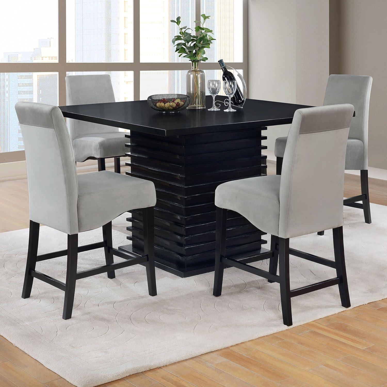 Coaster Stanton 5-piece Contemporary Wood Dining Room Set Black and Gray