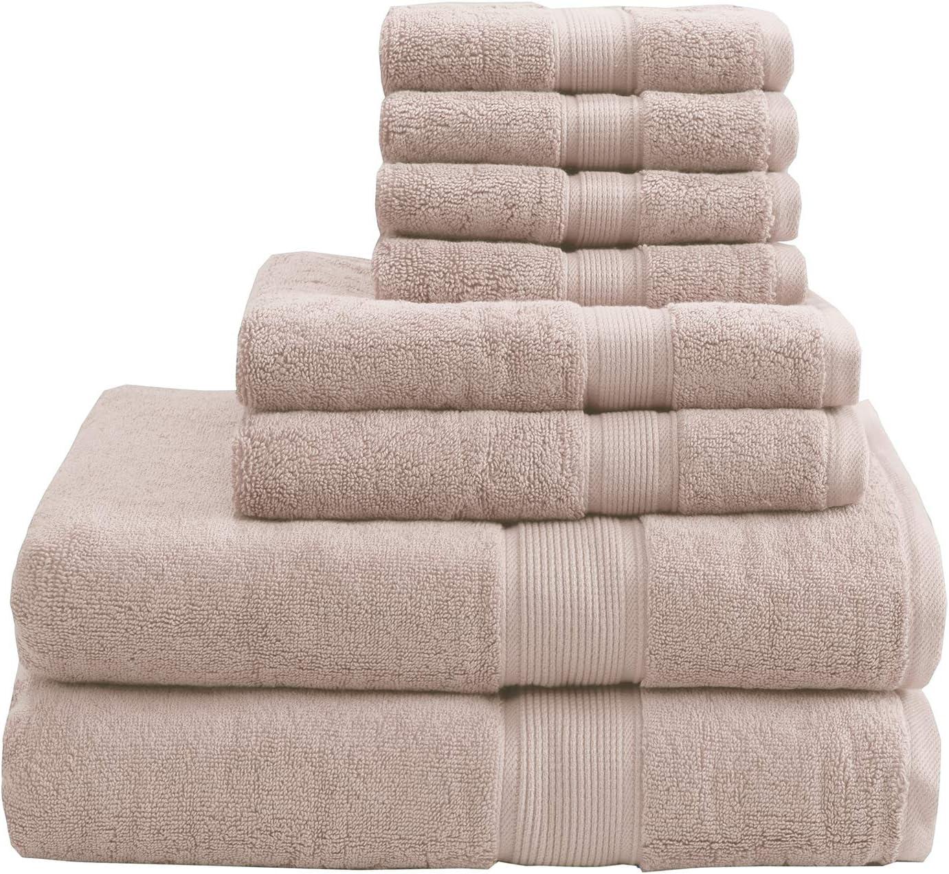 800GSM 100% Cotton 8 Piece Towel Set