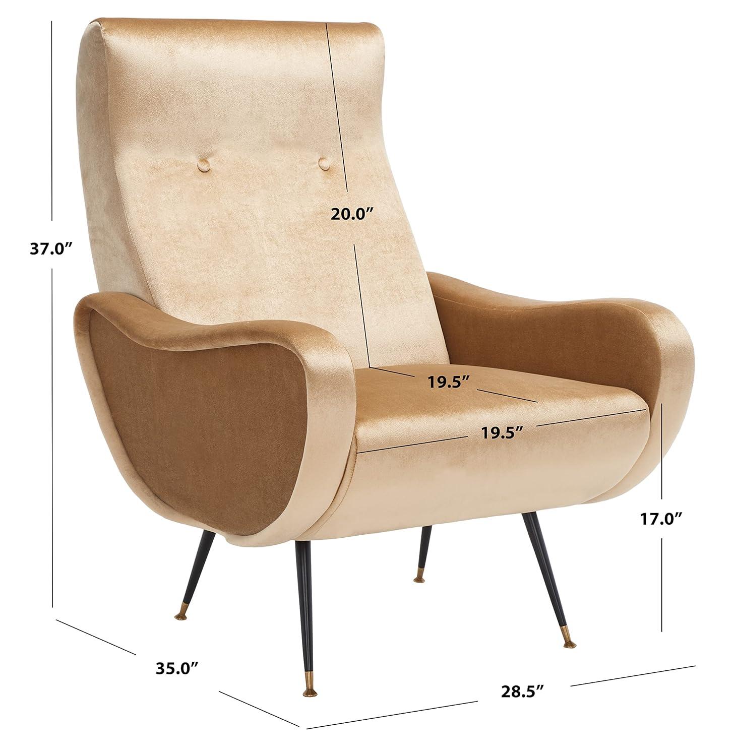 Elicia Accent Chair - FOX6260 - Camel - Safavieh