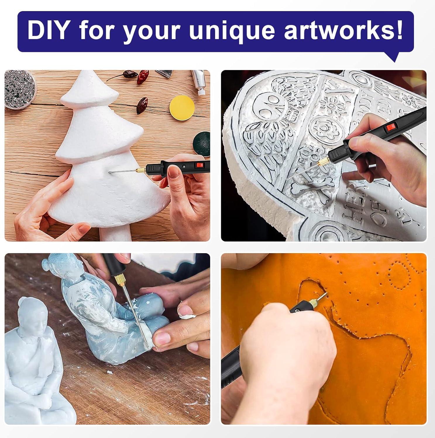 GOCHANGE Electric Foam Cutting Machine Kit Electric Heated Foam Carving Knife Cutting Tool Set