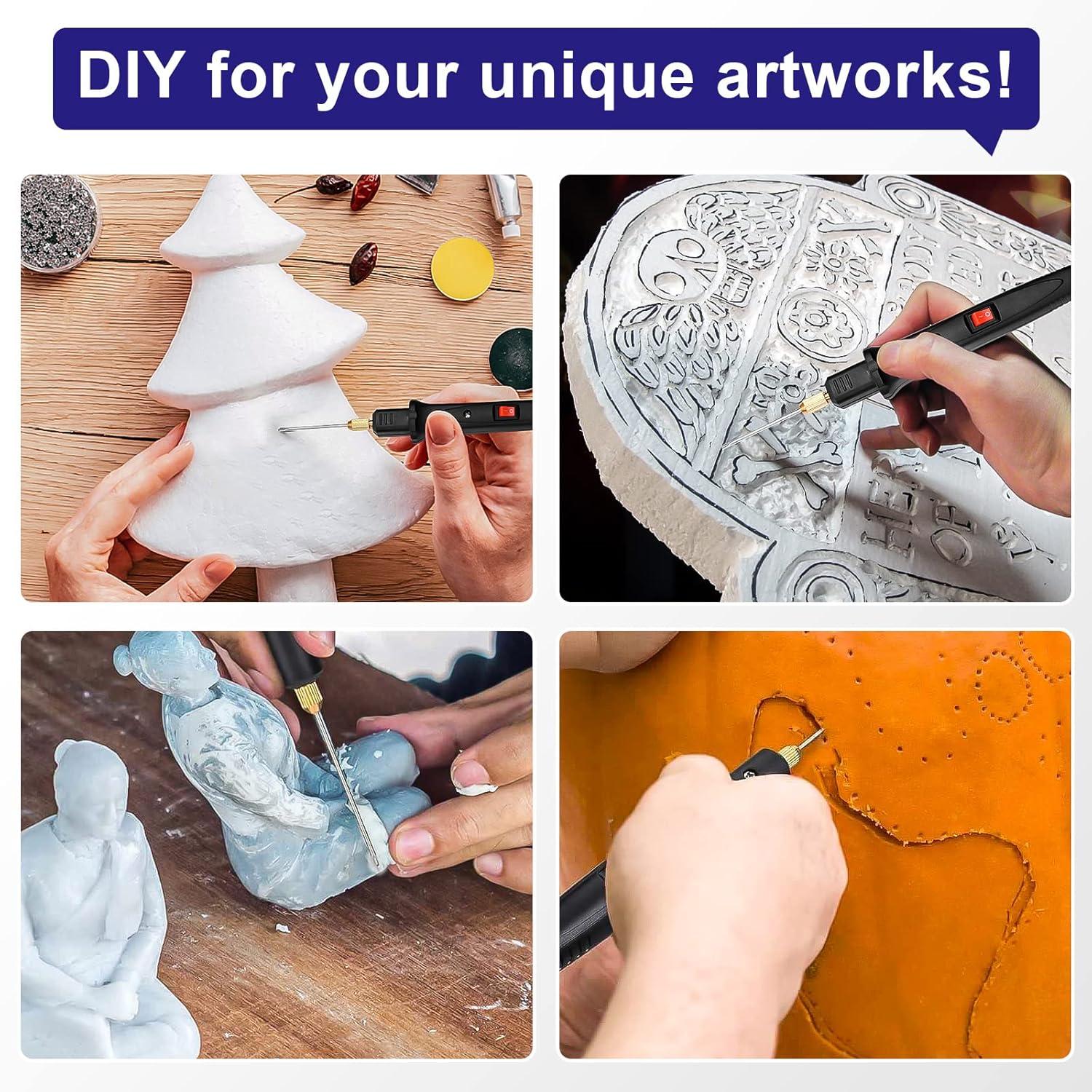 GOCHANGE Electric Foam Cutting Machine Kit Electric Heated Foam Carving Knife Cutting Tool Set