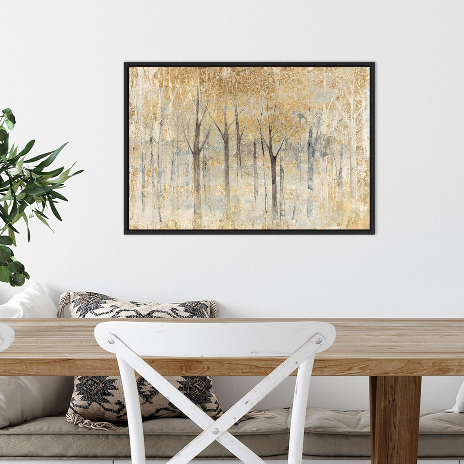 Amanti Art Seasons End Gold by Avery Tillmon Framed Canvas Wall Art