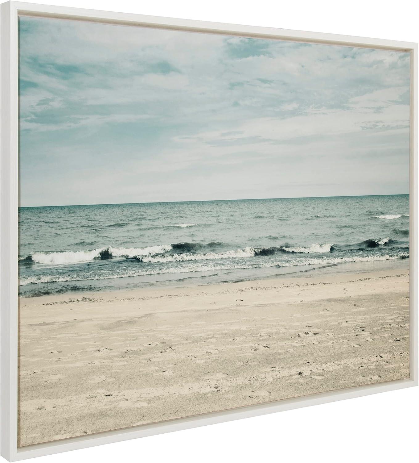 Sylvie Beach 2 Framed Canvas by Emiko and Mark Franzen - Kate & Laurel All Things Decor