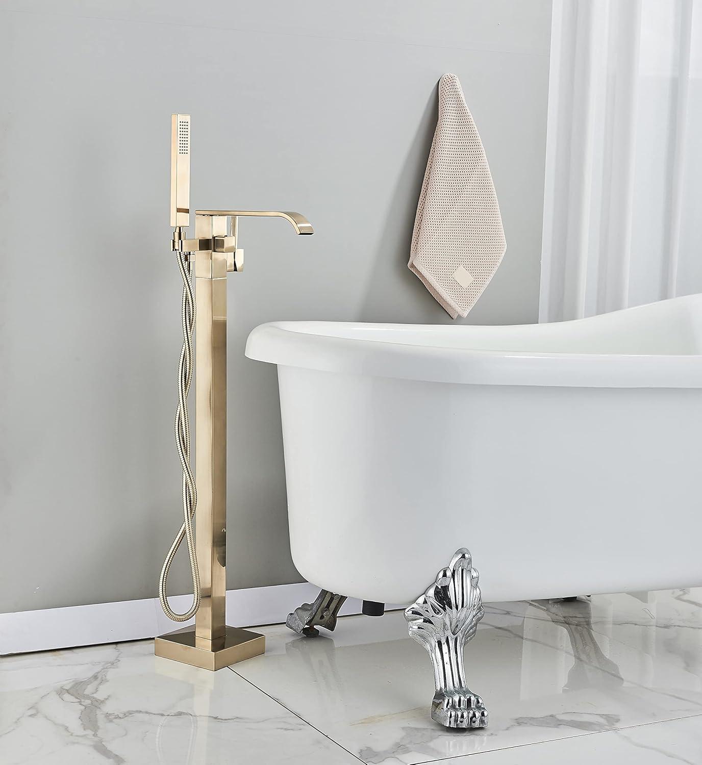 Floor Waterfall Faucet with Diverter