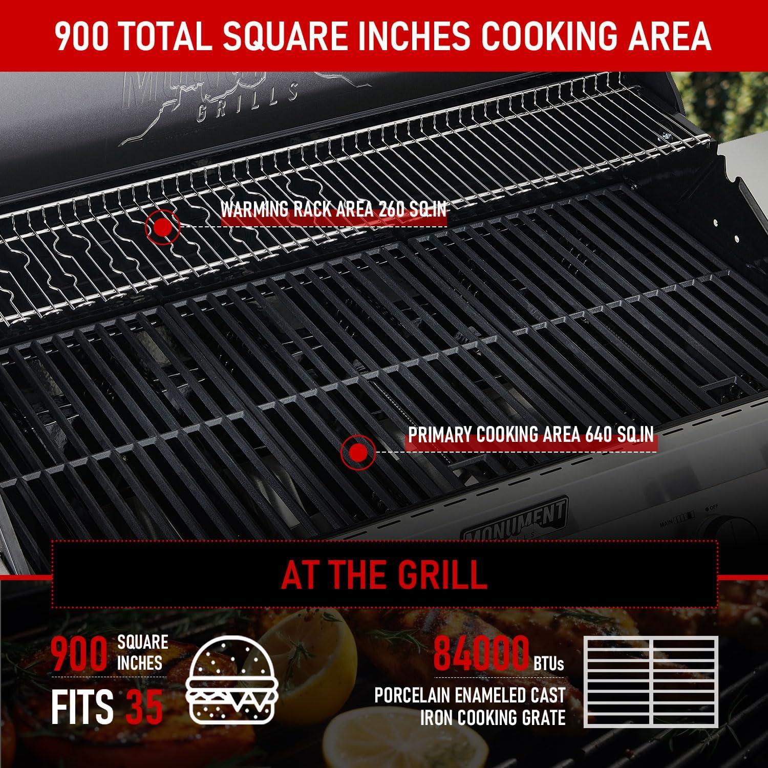 Denali 6-Burner Stainless Steel Natural Gas Grill with Side Burner