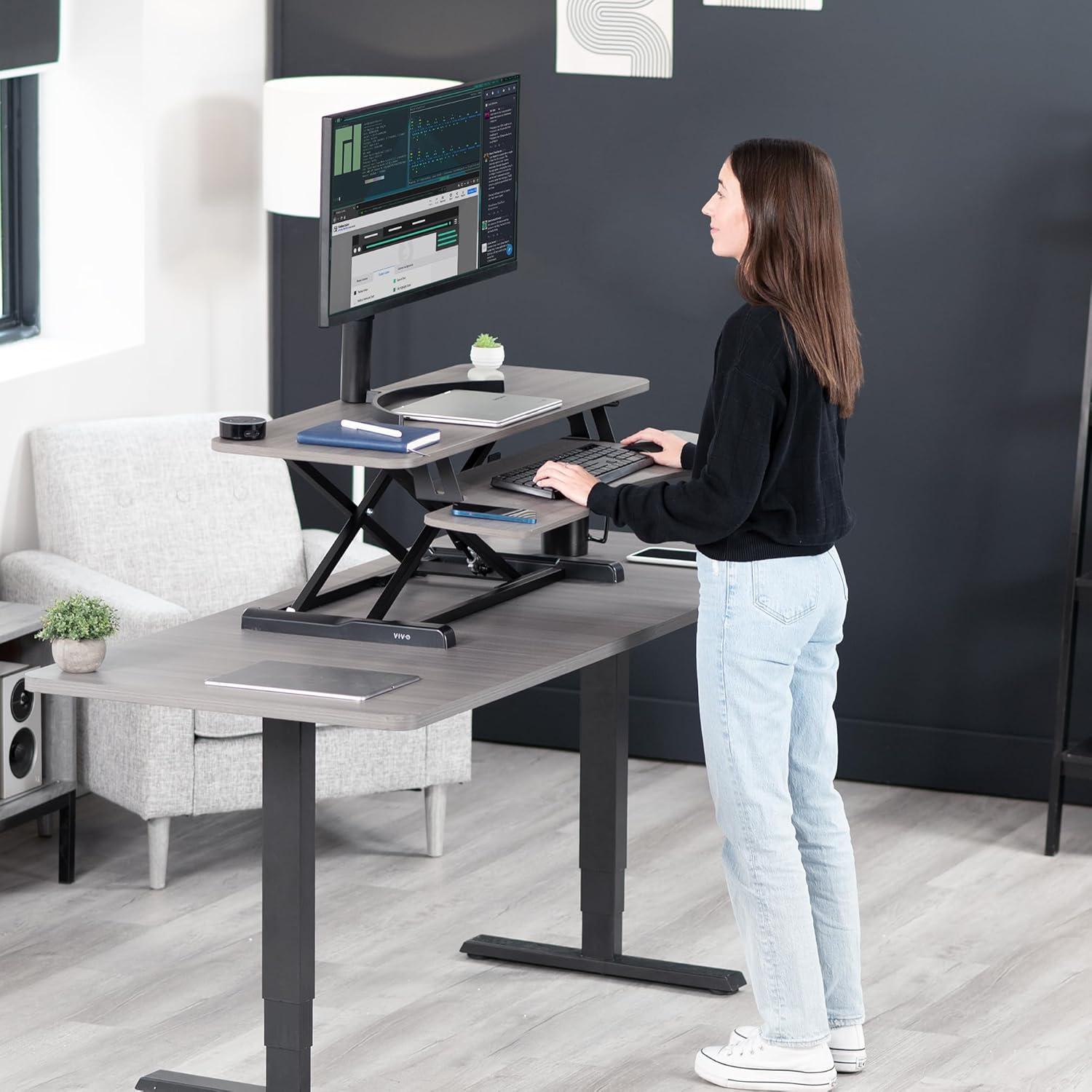 VIVO Height Adjustable Standing Desk Converter (DESK-V000K Series)