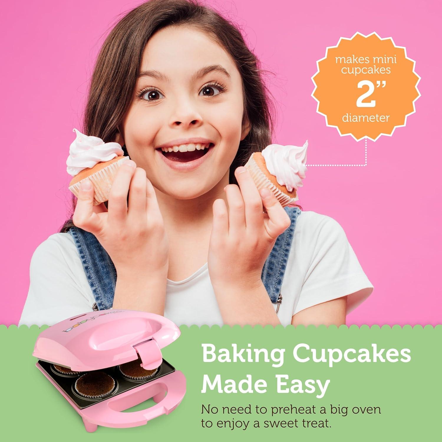 Babycakes Mini Cupcake Maker, Mini Size, Pink, Model CCM-50
