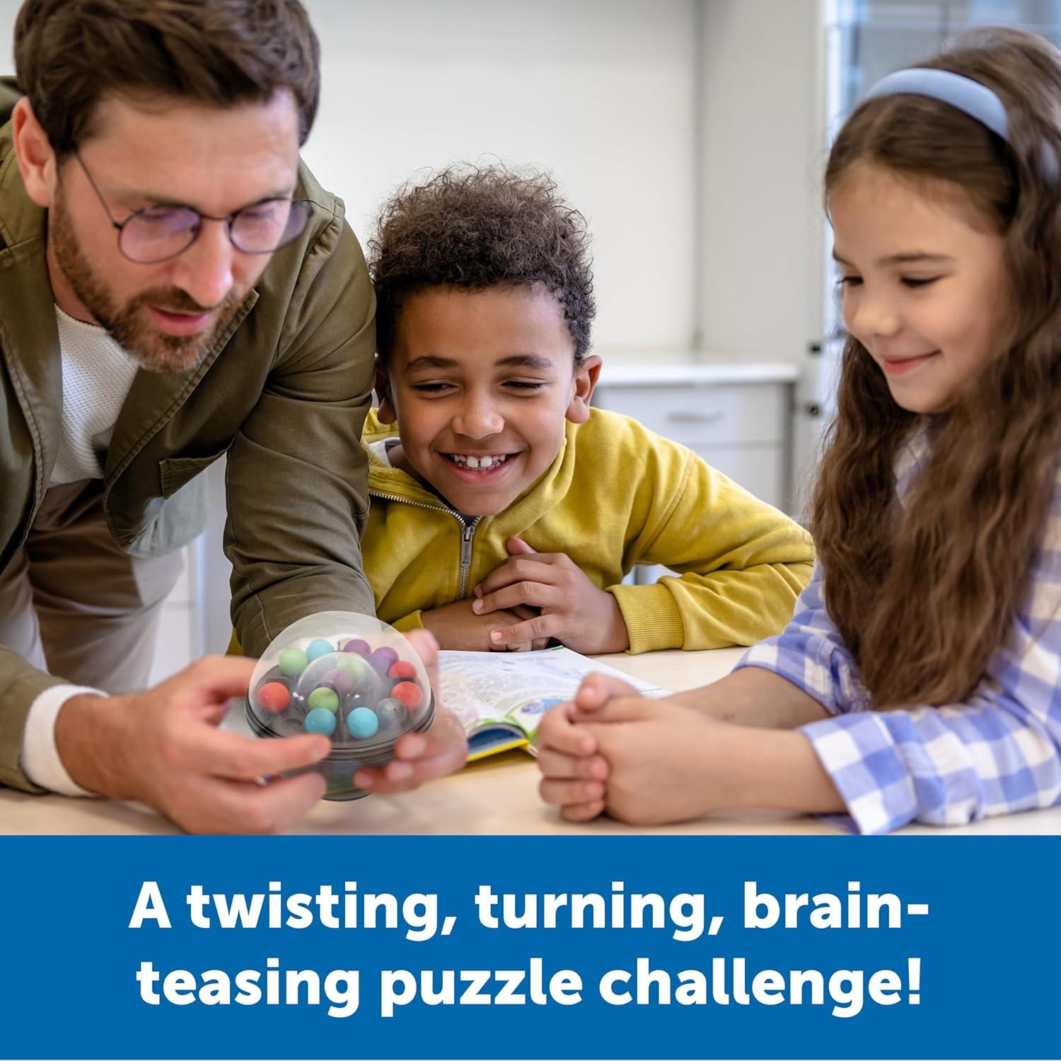 Learning Resources Scramboozle! Puzzle Ball, 3-D Brain Teaser Puzzle Game for Kids and Adults Ages 6 and Up