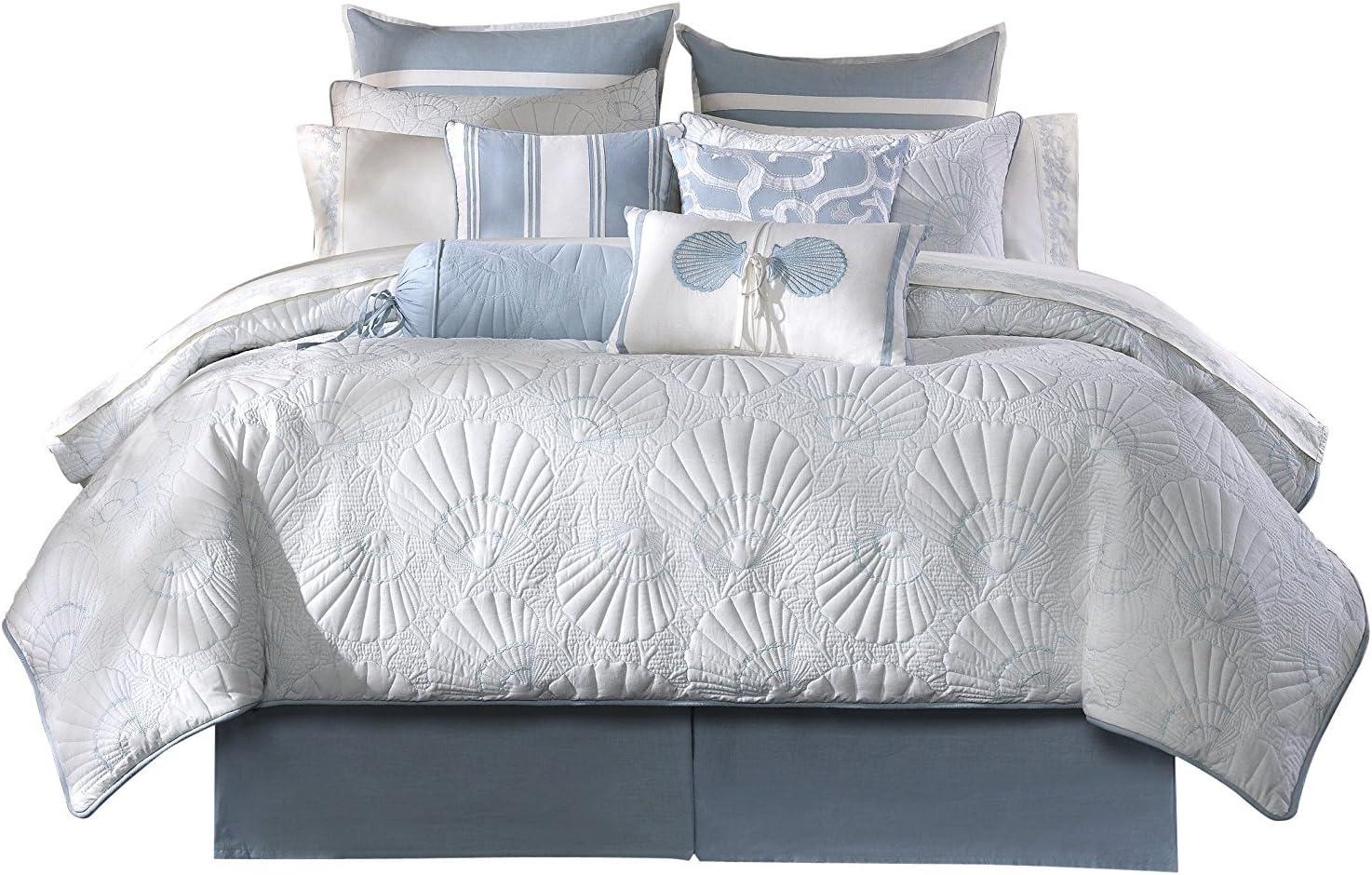 Harbor House Crystal Beach White Cotton Coastal Comforter Set
