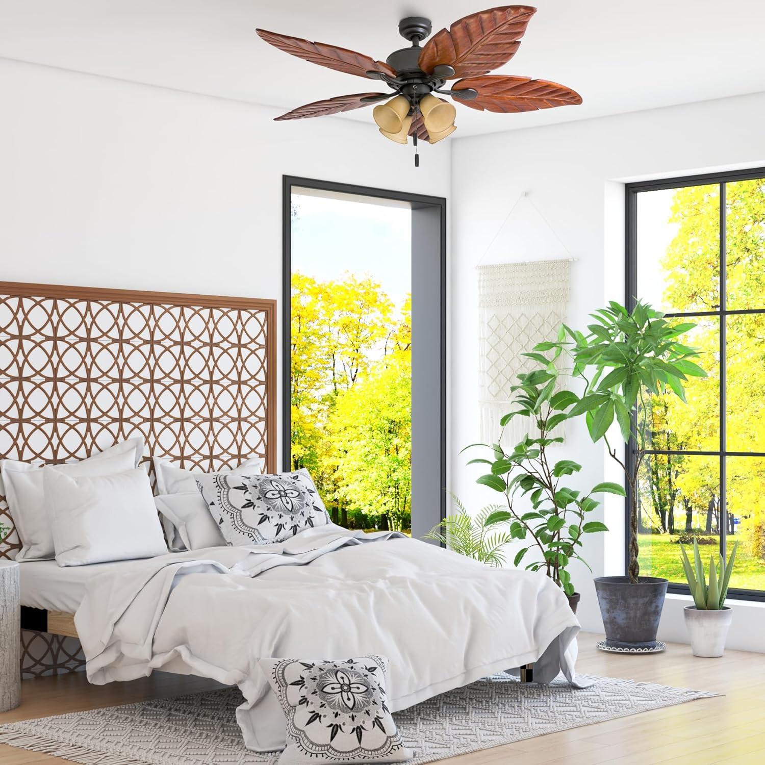 Honeywell 52" Royal Palm Tropical 5 Blade Ceiling Fan