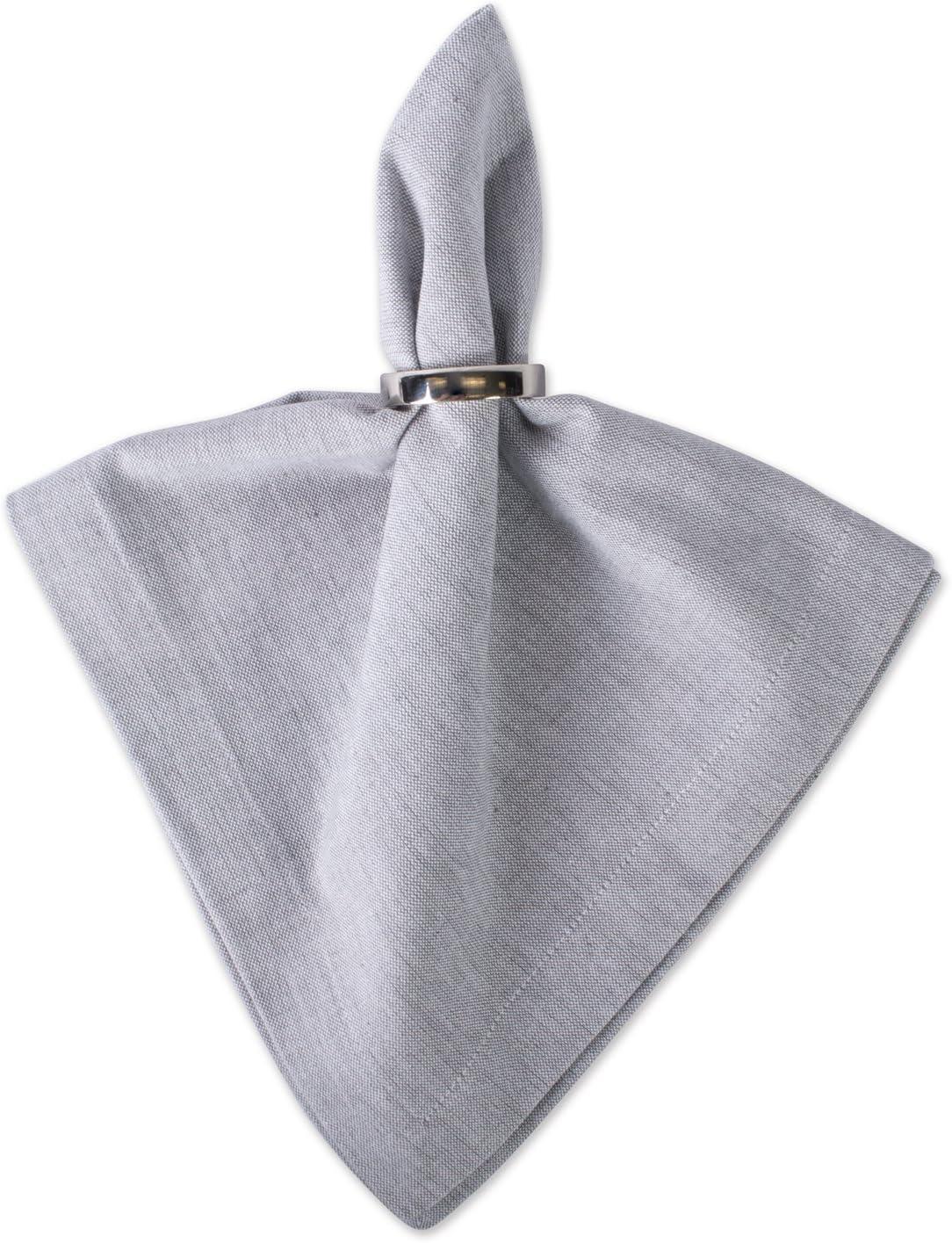 Stone Brown Solid Chambray Napkin (Set of 6)