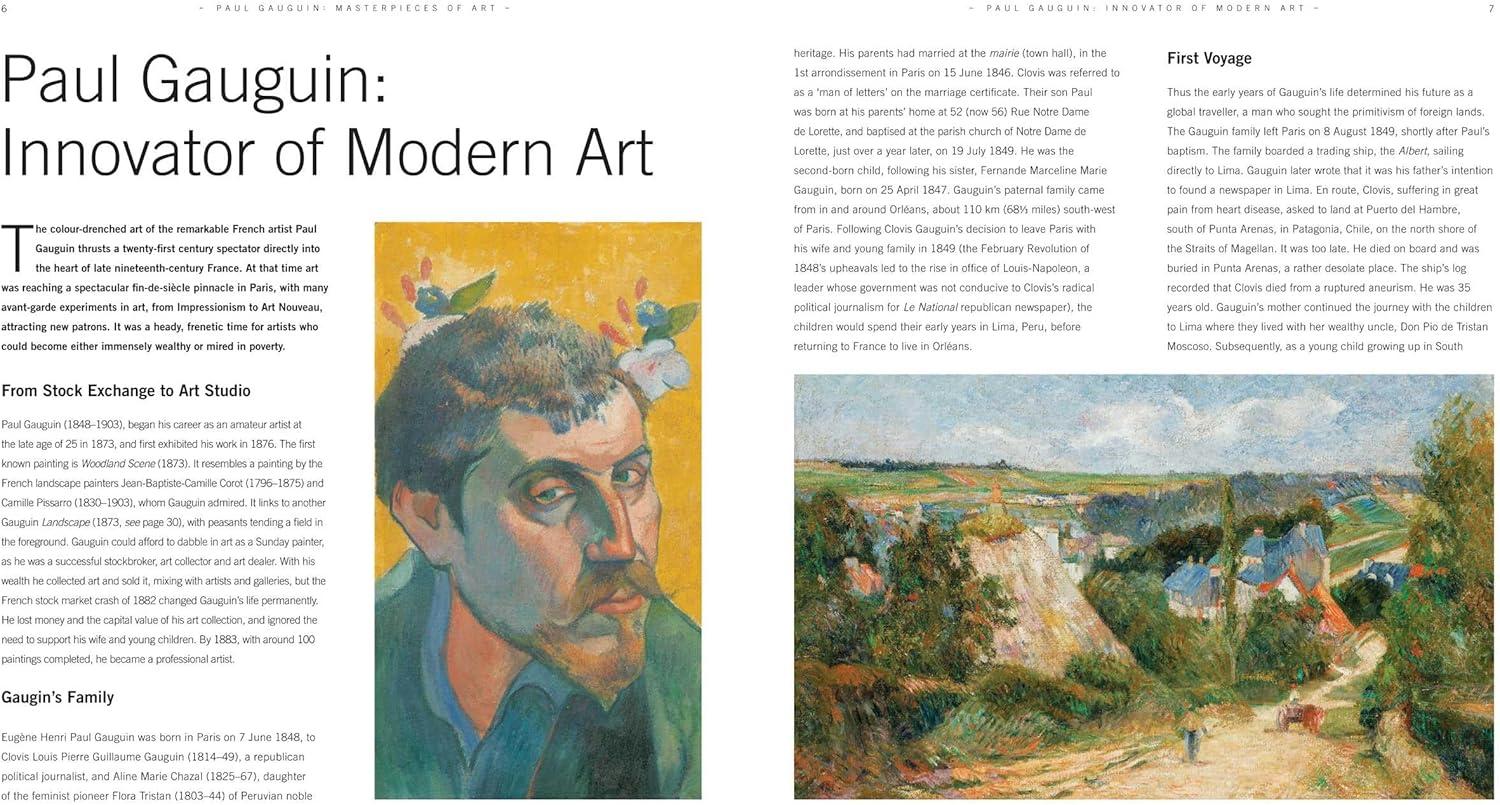 Paul Gauguin Masterpieces of Art Hardcover Book