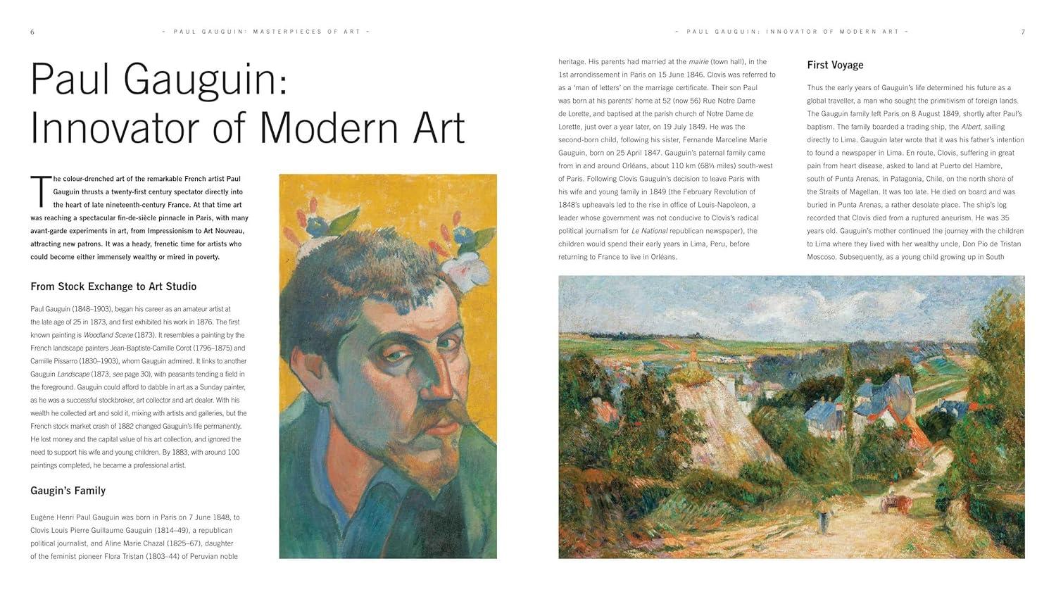 Paul Gauguin Masterpieces of Art Hardcover Book