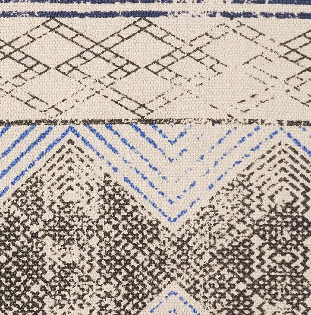 French Connection French Connection Oriental Flatweave Cotton Blue Area Rug