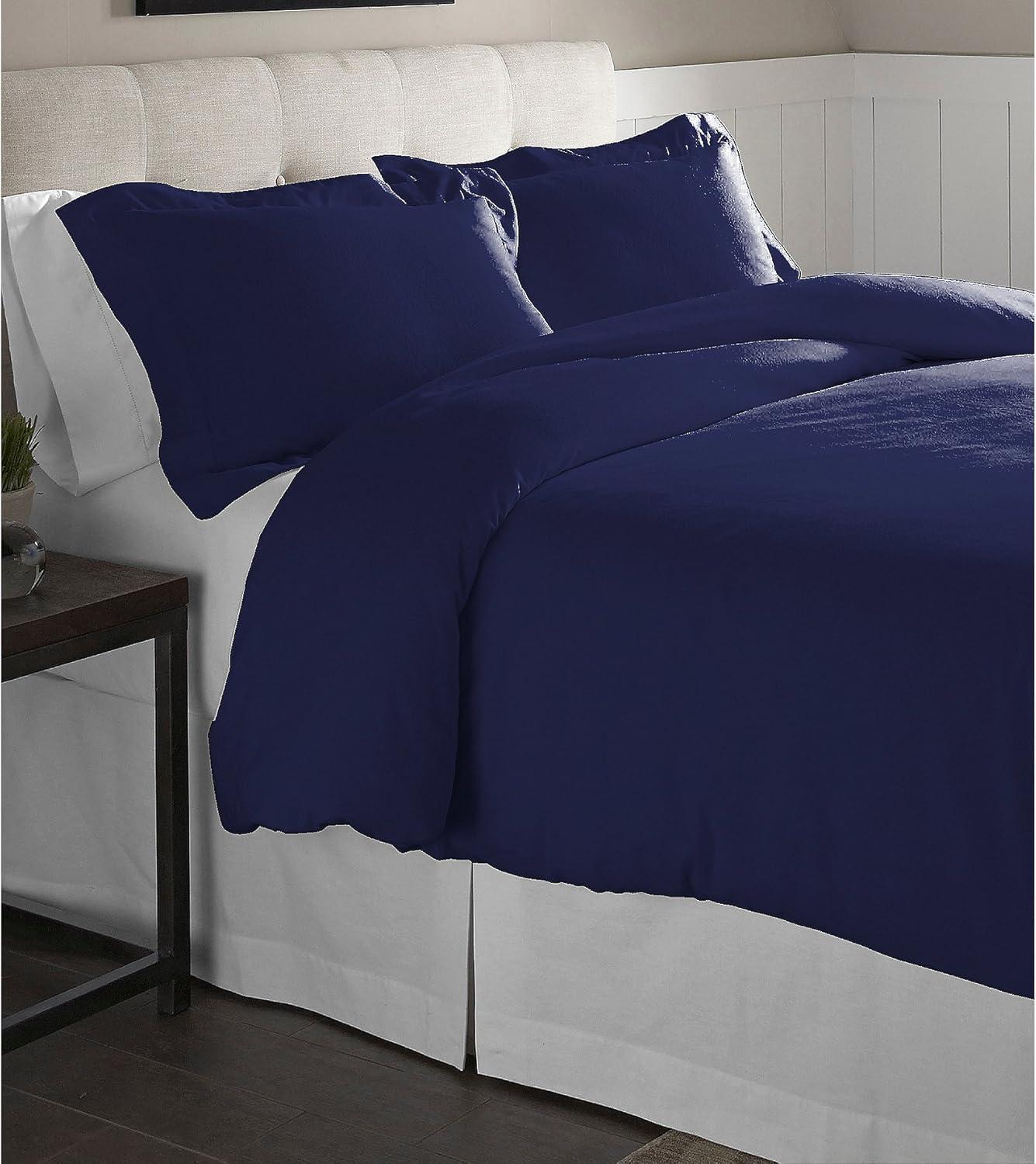 Pointehaven Flannel Duvet Cover Set