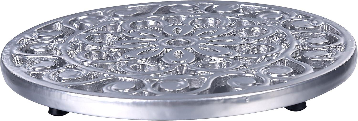 Metal Round 3 Piece Trivet Set