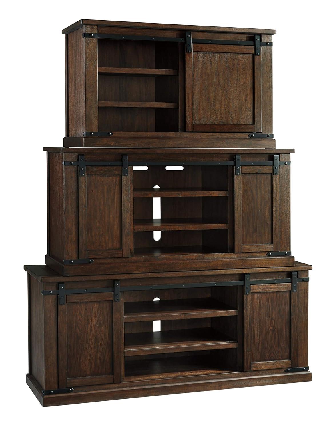 Signature Design by Ashley Budmore 70"" TV Stand in Rustic Brown