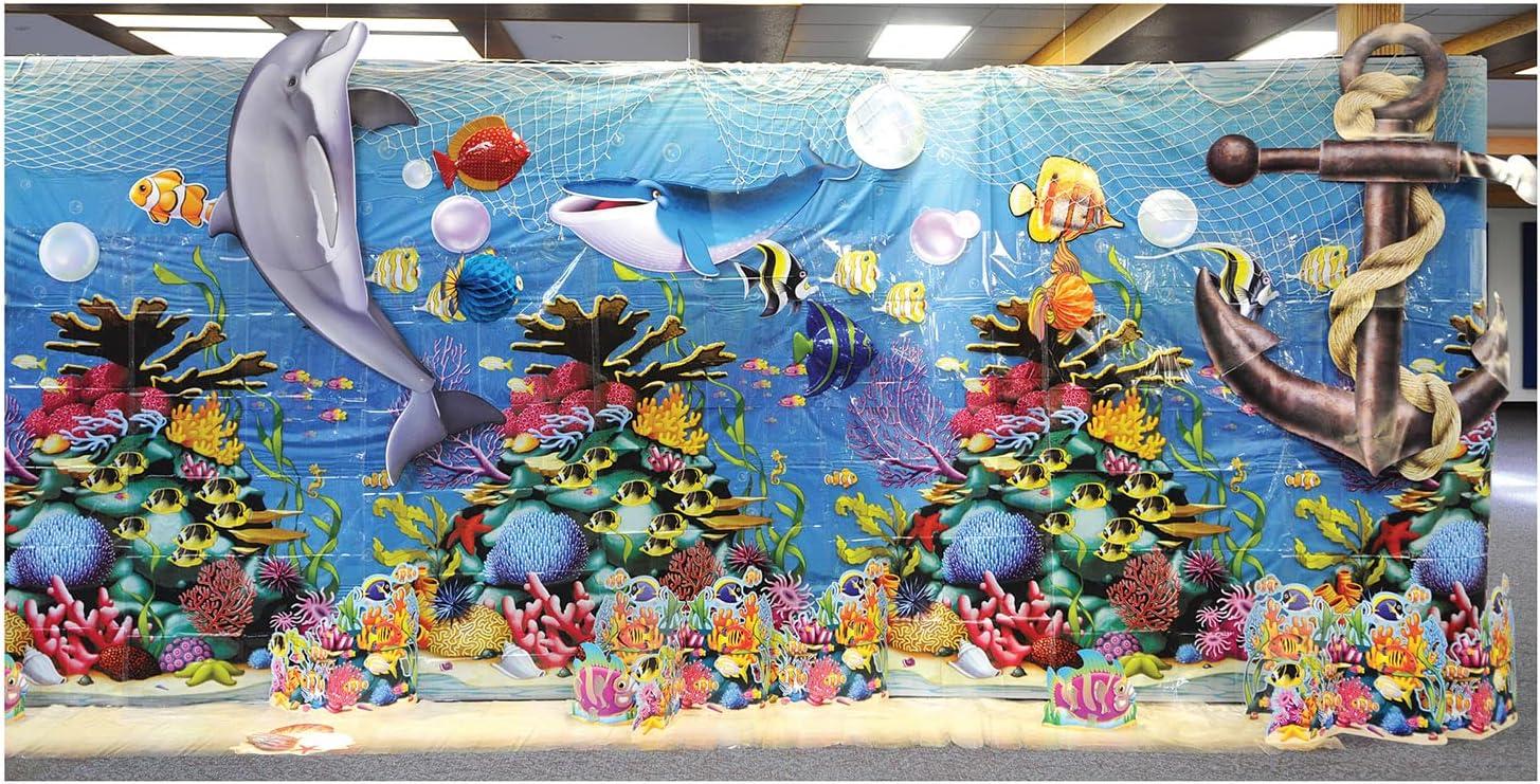 Beistle Undersea Backdrop - 4' x 30' - Pack of 6