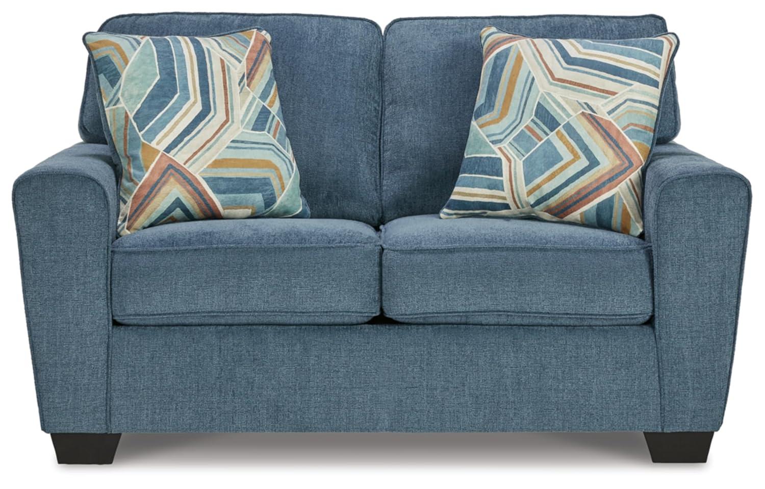 Signature Design by Ashley Cashton Blue Loveseat