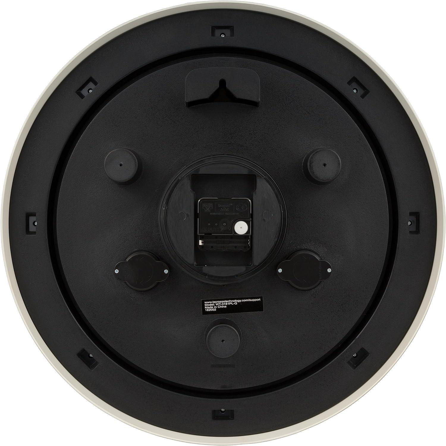 JIAHAO WT-3181PL-Q Quartz Indoor/Outdoor Wall Clock, 18"