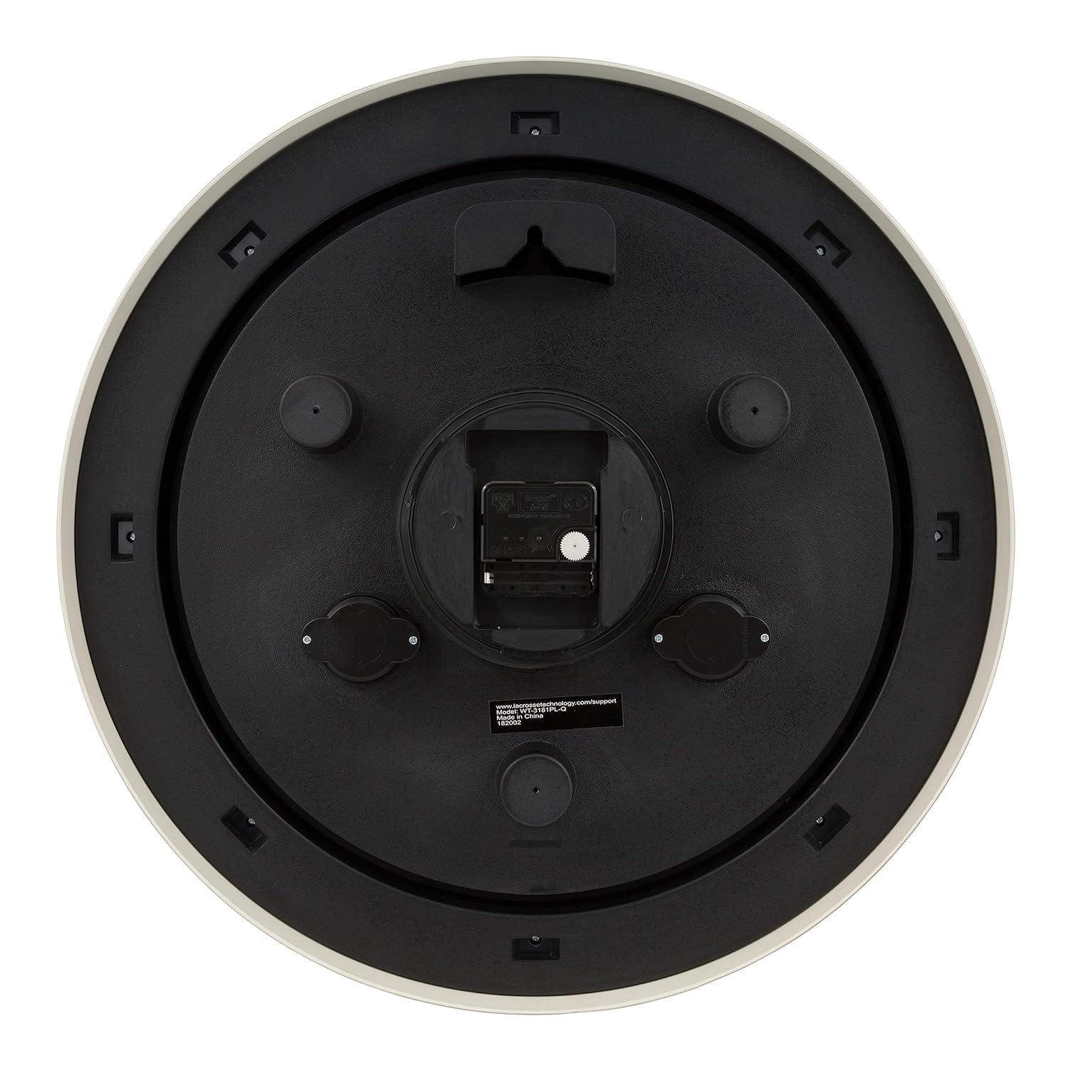 JIAHAO WT-3181PL-Q Quartz Indoor/Outdoor Wall Clock, 18"