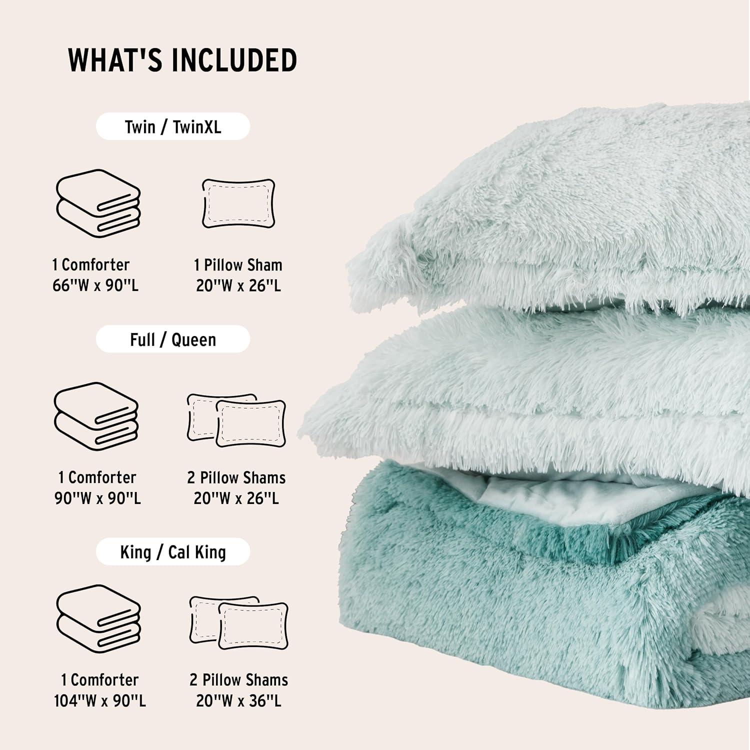 Intelligent Design Brielle Malea Shaggy Faux Fur Comforter Mini Set