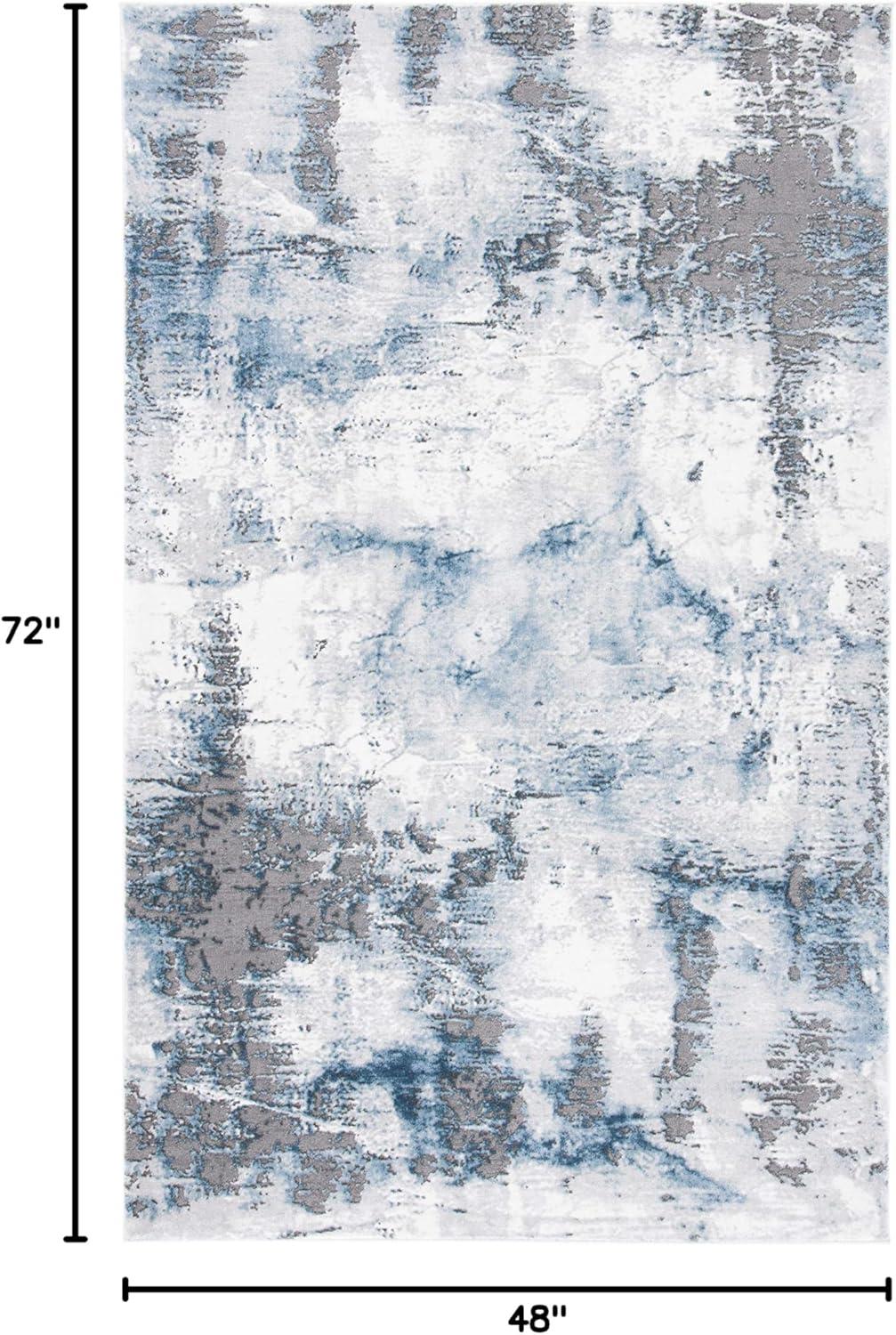 Craft CFT850 Loomed Indoor Area Rug - Blue/Grey - 4'x6' - Safavieh
