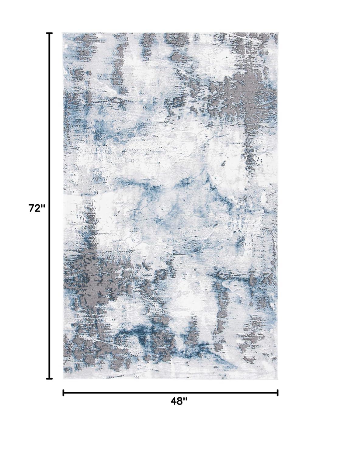 Craft CFT850 Loomed Indoor Area Rug - Blue/Grey - 4'x6' - Safavieh