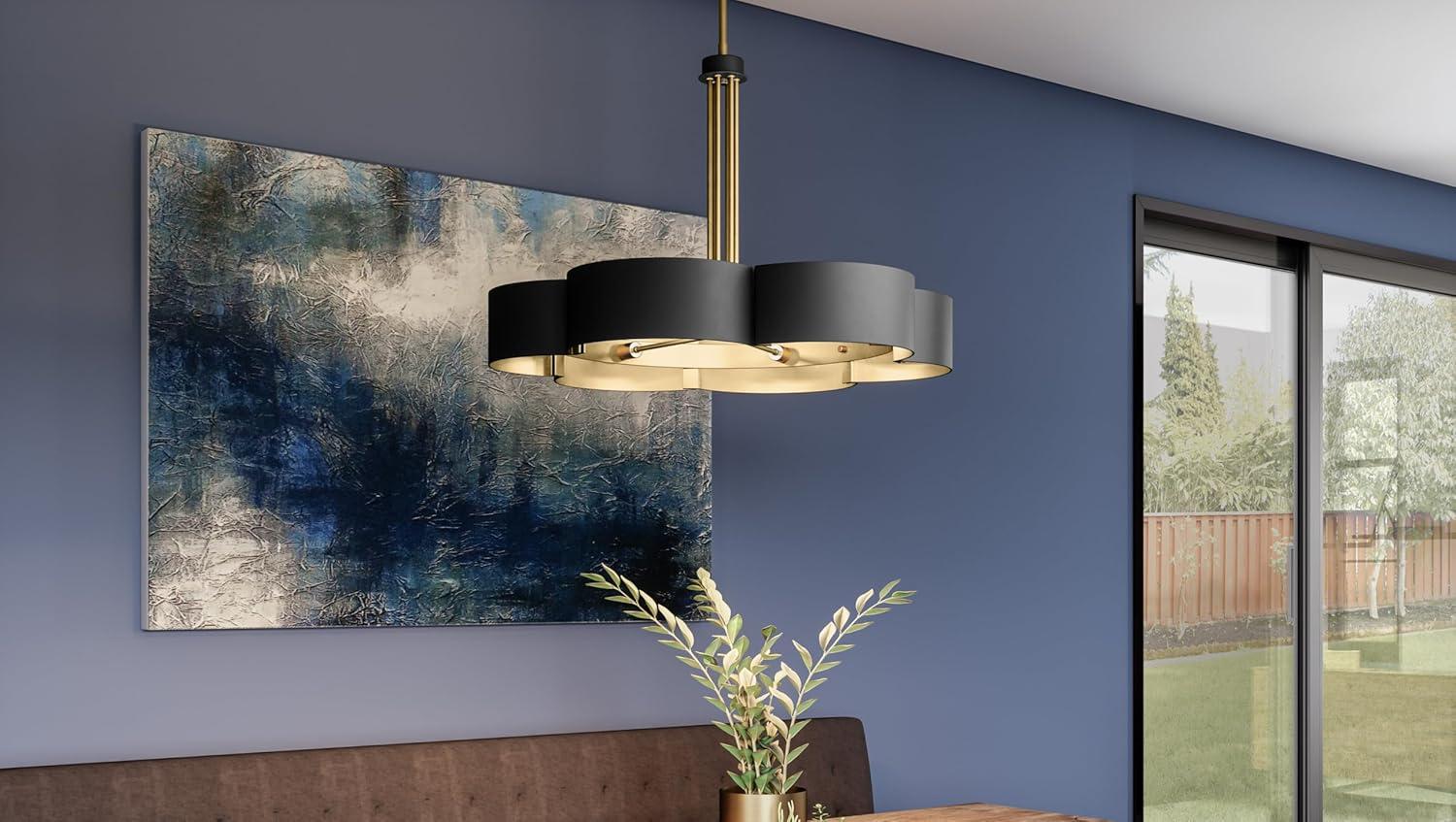 Quoizel Lighting Balsam 6 - Light Chandelier in  Matte Black