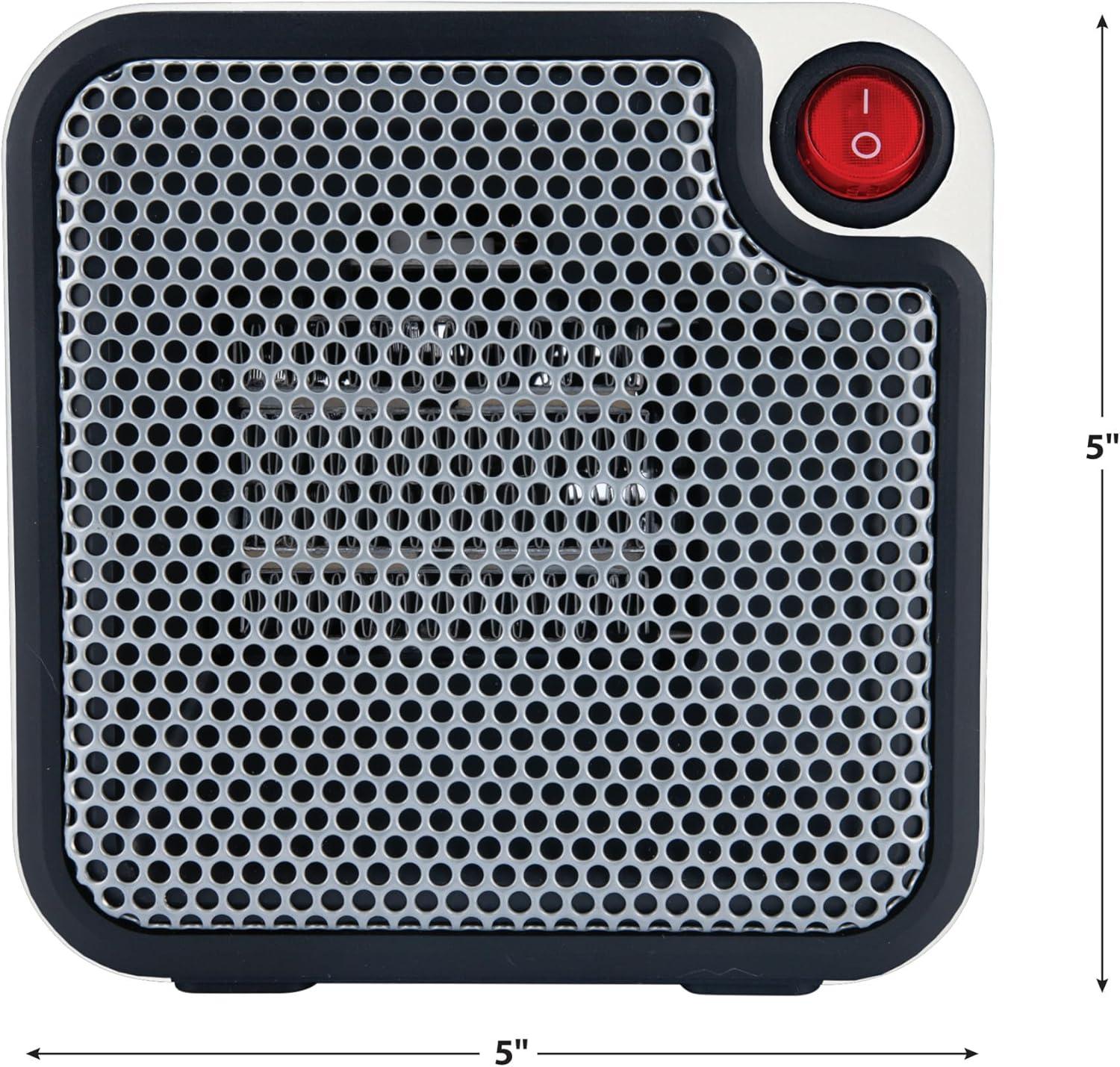 Compact White Ceramic Electric Mini Space Heater