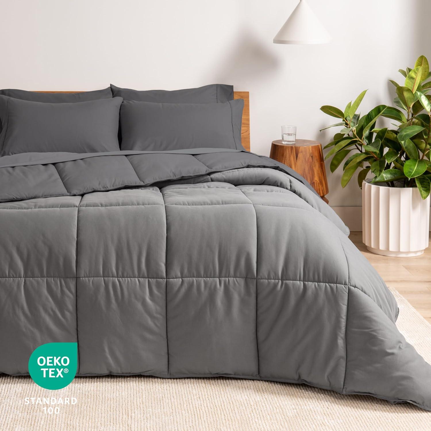 Bare Home 1800 Premium Microfiber Reversible Bed-In-A-Bag