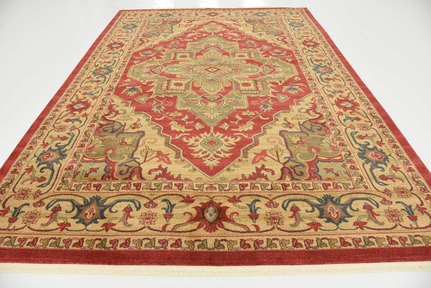 Unique Loom 8' 0 x 11' 0 Red Sahand Arsaces Area Rug
