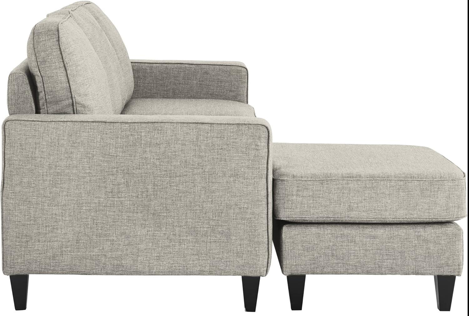 Serta Harmon Upholstered Reversible Sectional Sofa and Chaise