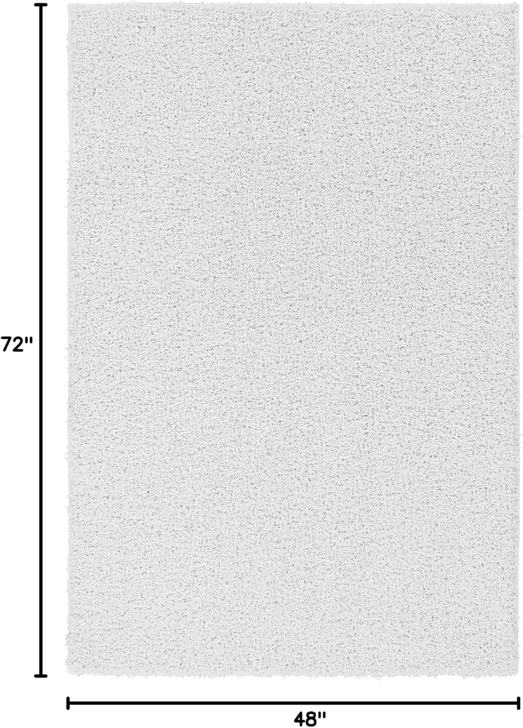 Garland Rug Southpointe Shag White Indoor Area Rug, 9' x 12'