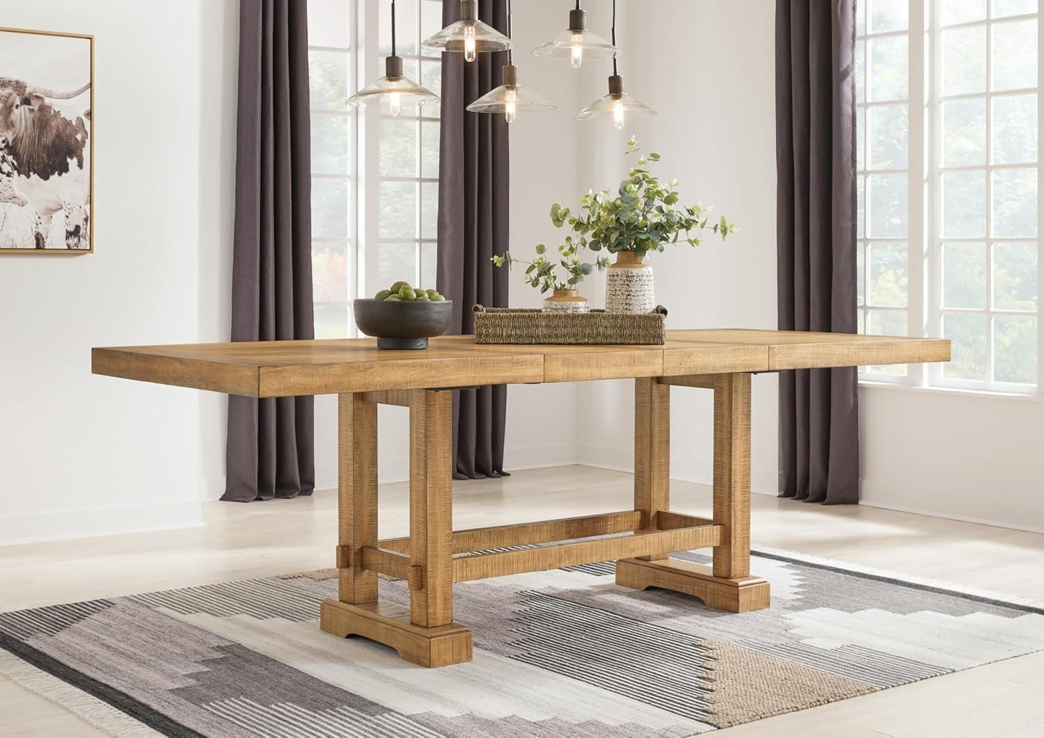 Ashley Furniture Havonplane Brown Counter Height Dining Extension Table