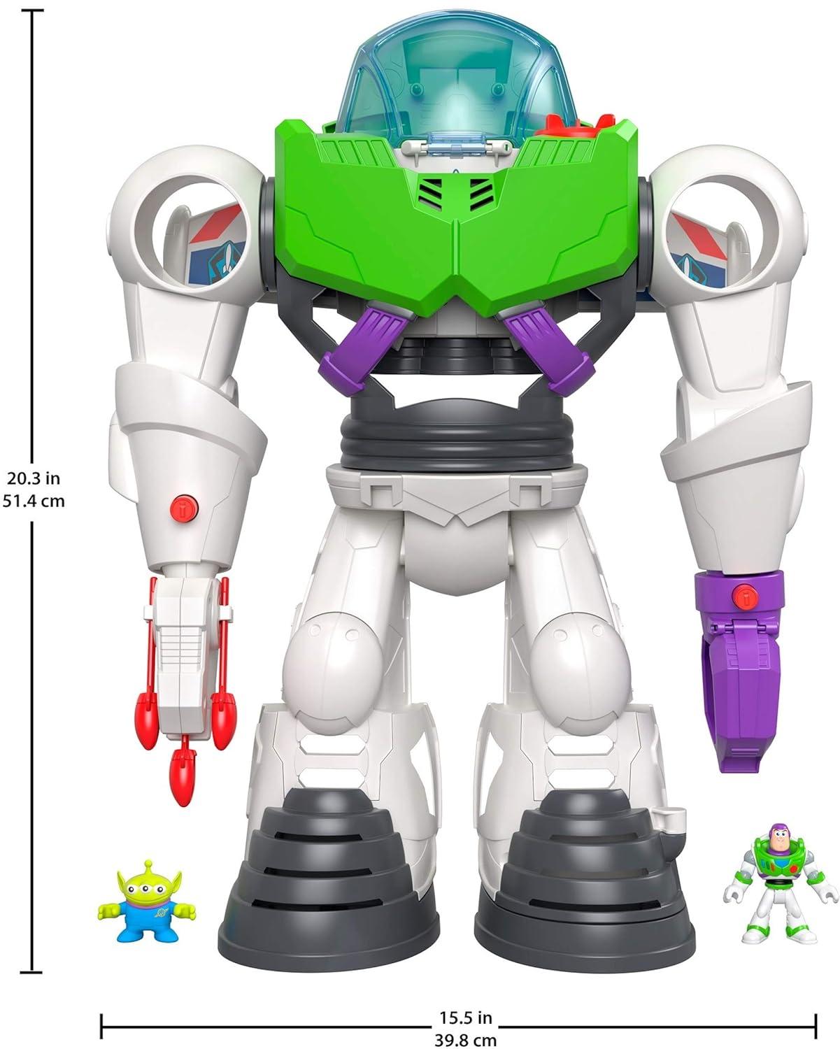 Fisher-Price Imaginext Preschool Toy Disney Pixar Toy Story Buzz Lightyear Robot Playset with Spaceship