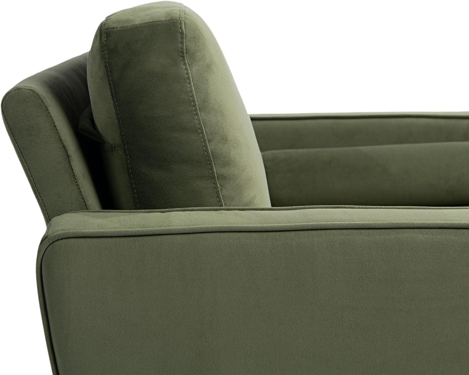 Lifestyle Solutions Lorelei Lounge Chair, Olive Fabric