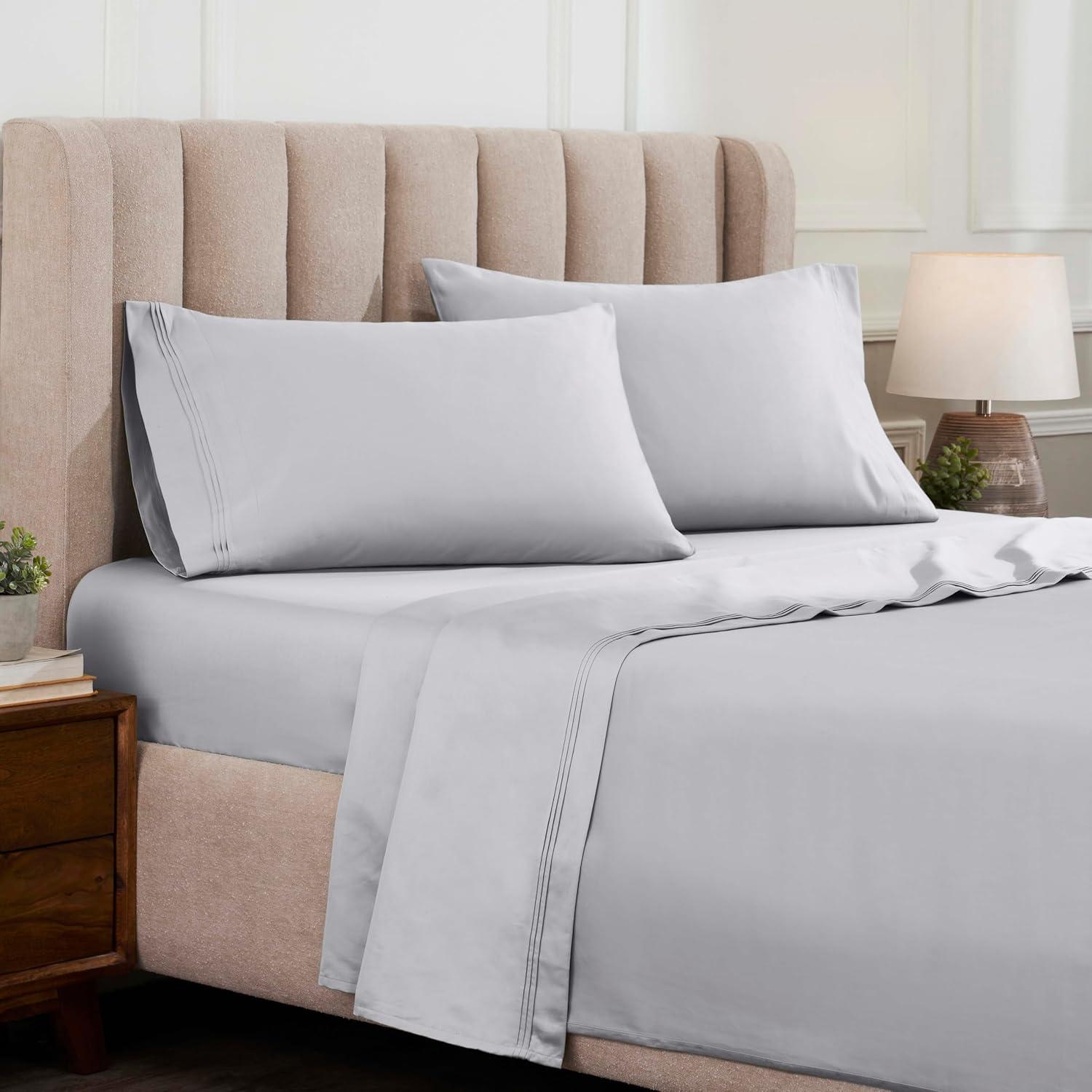 Superior Egyptian Cotton Deep Pocket Solid Luxury 1500 Thread Count Sheet Set