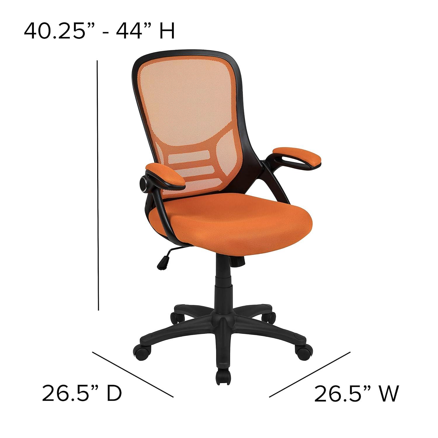 Flash Furniture Cappello High-Back Mesh Swivel Ergonomic Office Chair with Flip-Up Arms