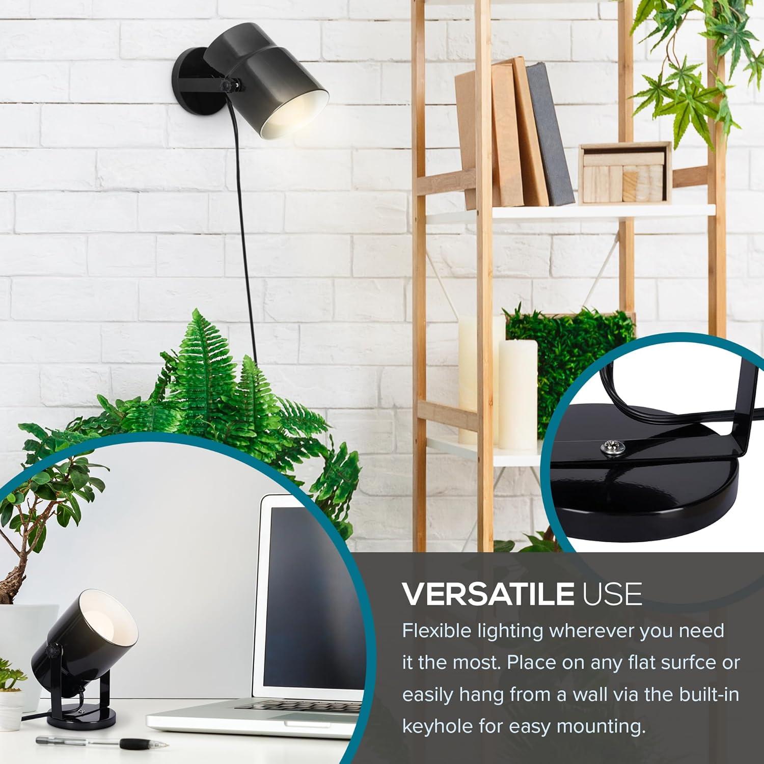 7.5'' Black Novelty Floor Lamp Set