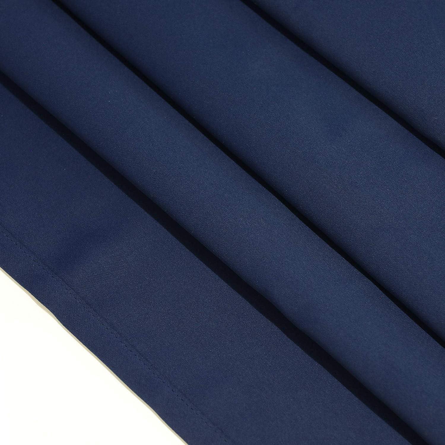 Furinno Collins Blackout Curtain 42 X 84 Inches 1 Panel, Dark Blue